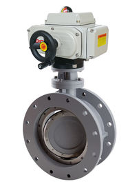 Double Eccentric DN80 DN125 Electric Flange Butterfly Valve