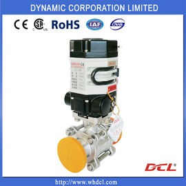 Thread 3 Piece SS304 DN32 Electric Actuated Ball Valve
